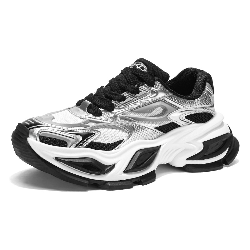 Fashion Trend Men Shoes 2026 Spring Summer New Mesh Breathable Sports Shoes Outdoor Versatile Platform Casual Shoes Green Red Black White Free Shippin