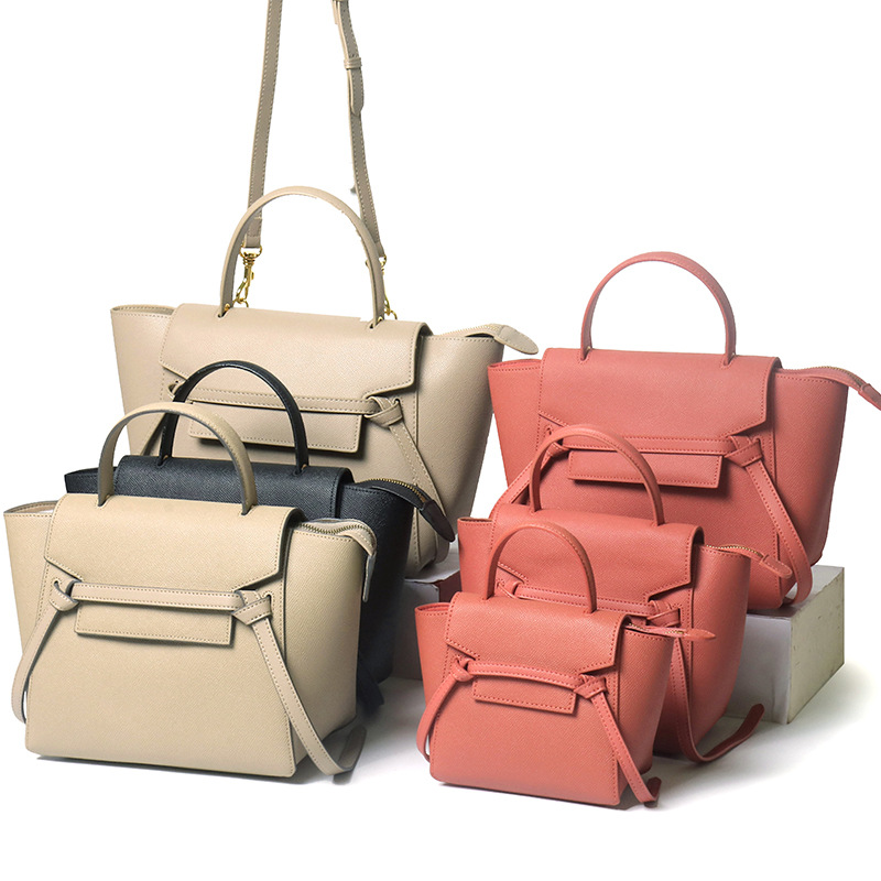 New Genuine Leather High-Luxury Palm Print Catfish Bag, Cowhide Wing Bag, Single-Shoulder Crossbody Handbag, Women's Solid Color Handheld Bag, Sh