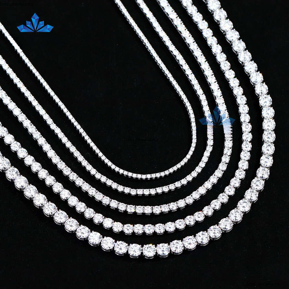 Manufacturer Wholesale 925 Silver Fine Chain Link Tennis Necklace Bracelet for Women 2mm-6.5mm Silicone Stone Daily Use Low Price