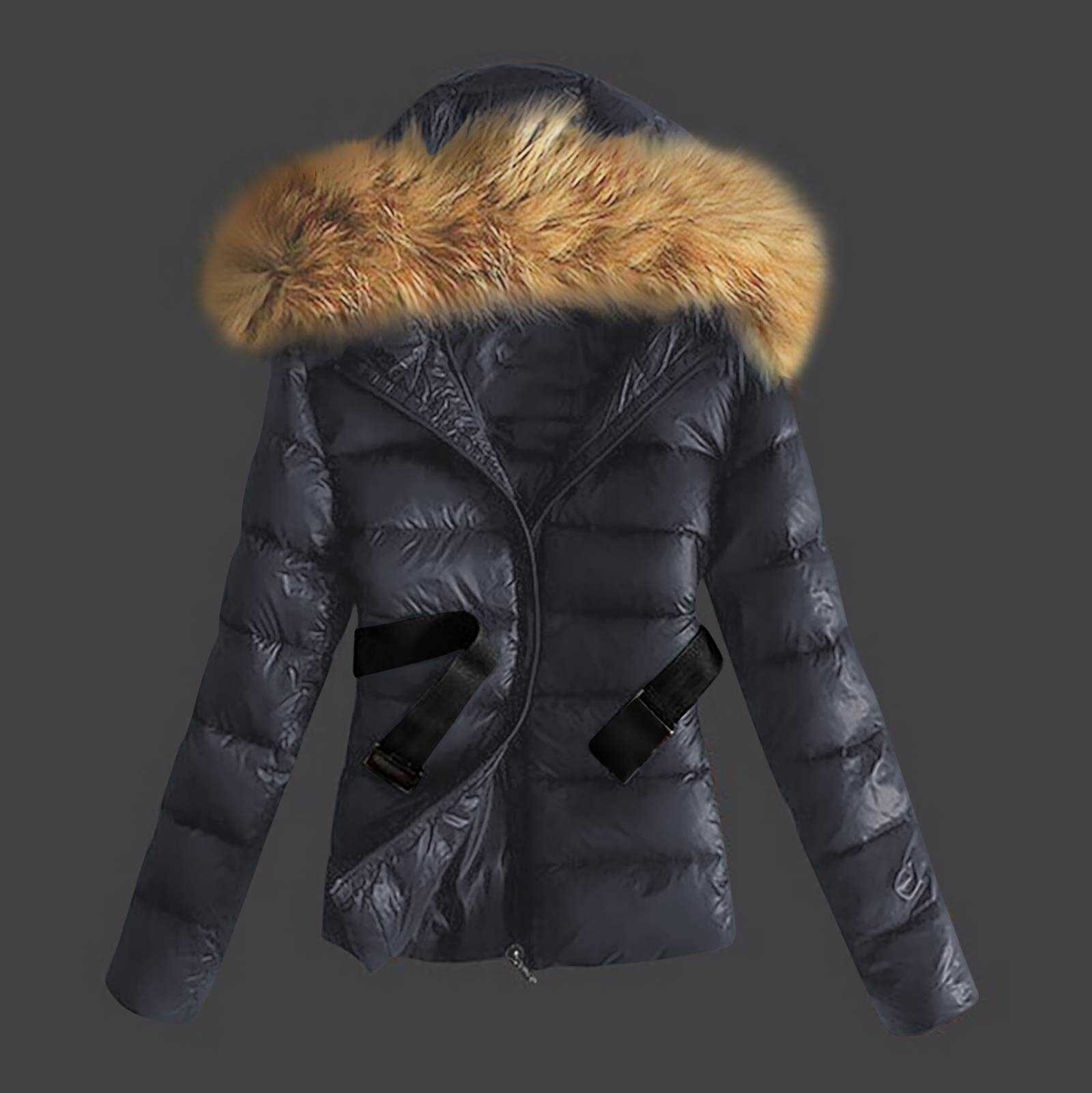 2025 Winter Imitation Raccoon Fur Collar Korean Fashion Women Slim Fit Down Cotton Jacket Short Style Yl-736