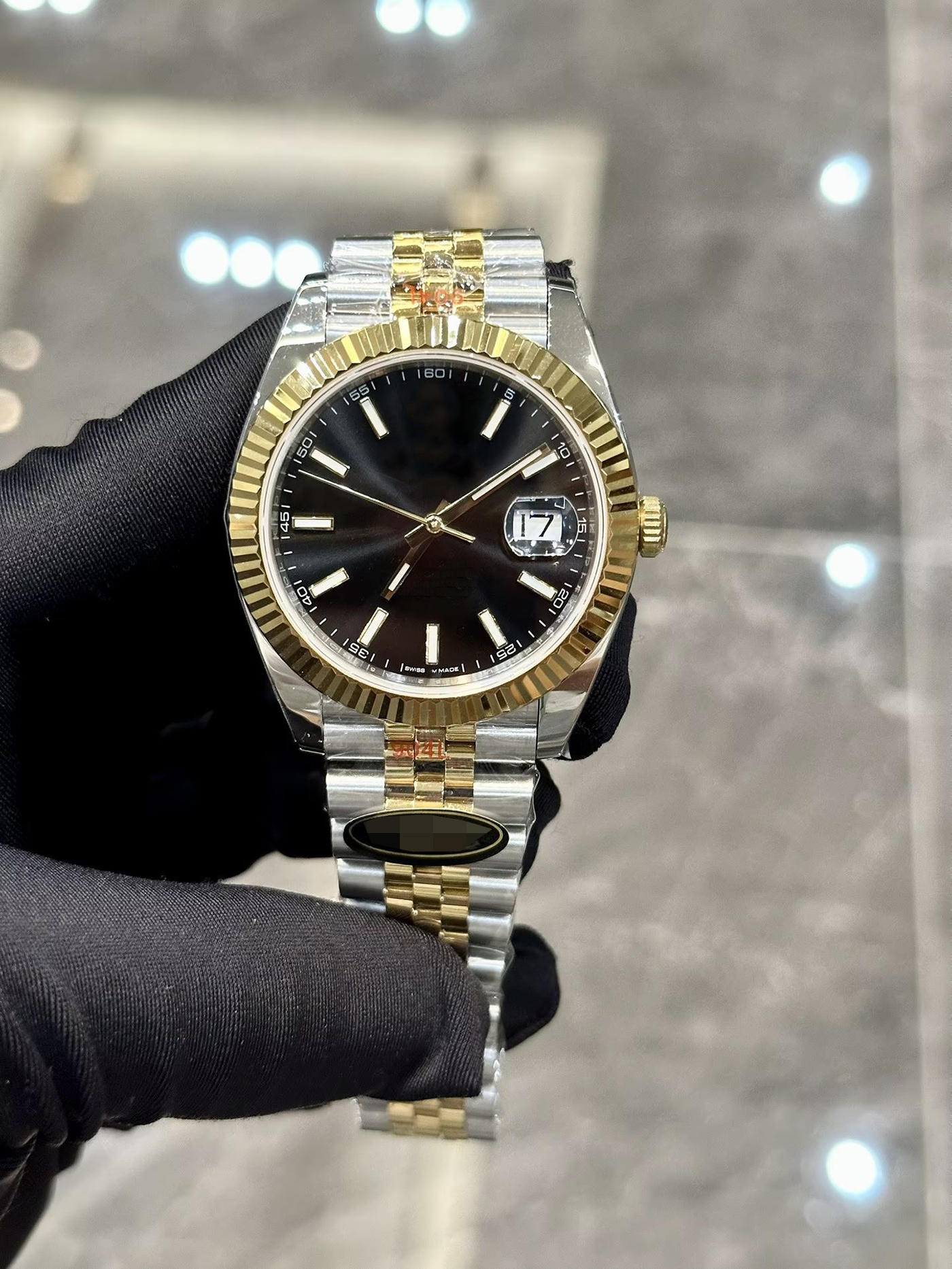 Men Watch EW Factory Stainless Steel Sapphire Waterproof Disc 18K Gold 41MM 3235 Machinery Automatic Movement Ripple Watch