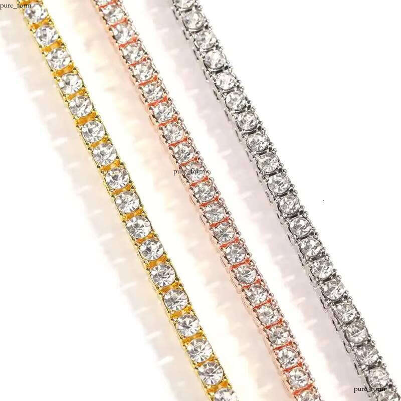 Multi Size S Sier VVS Moissanite Tennis Necklace Popular Pop Celebrity Same Party Style Gift Trend Men and Women Chain