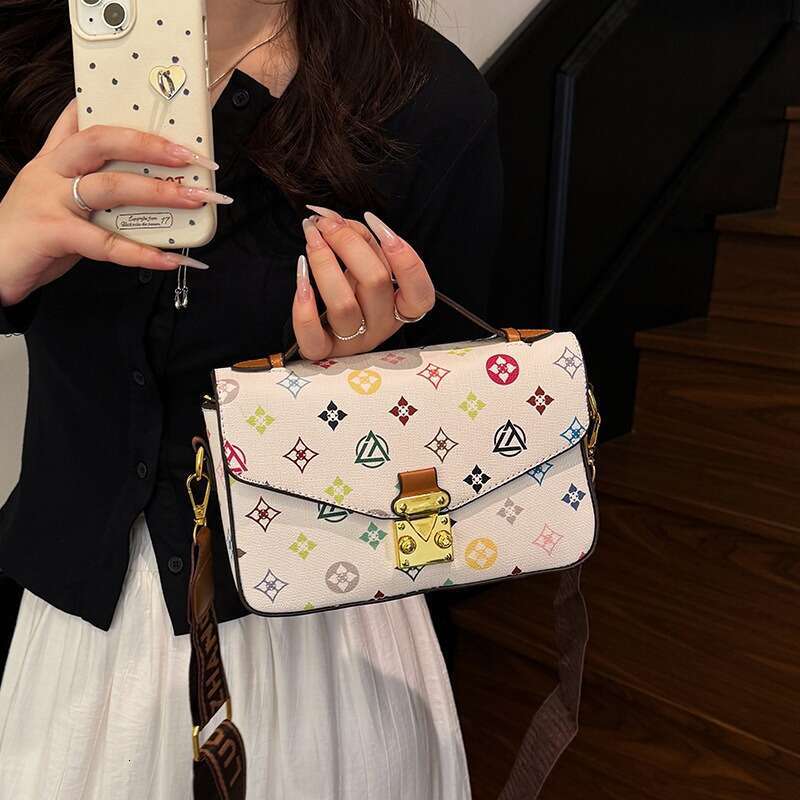 New Fashion Niche for Women High-end Printed Small Square Classic Versatile Crossbody Shoulder Bag
