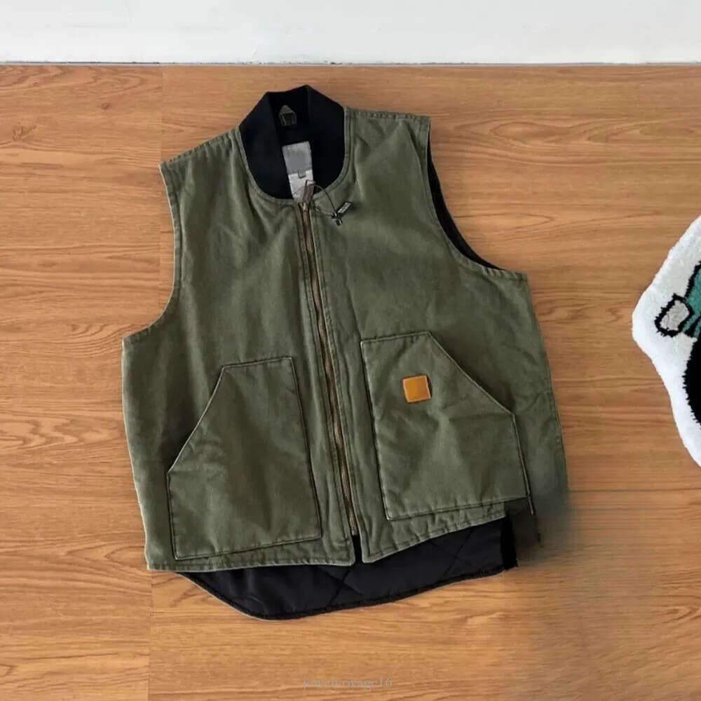Carharretly Gilet Jacket Men Vest Designer Jacket carharttwomen jacket Men Jacket Classic Style Cavans Fabric Warm Carharttitys Vest Vintage Wholesale Price b25