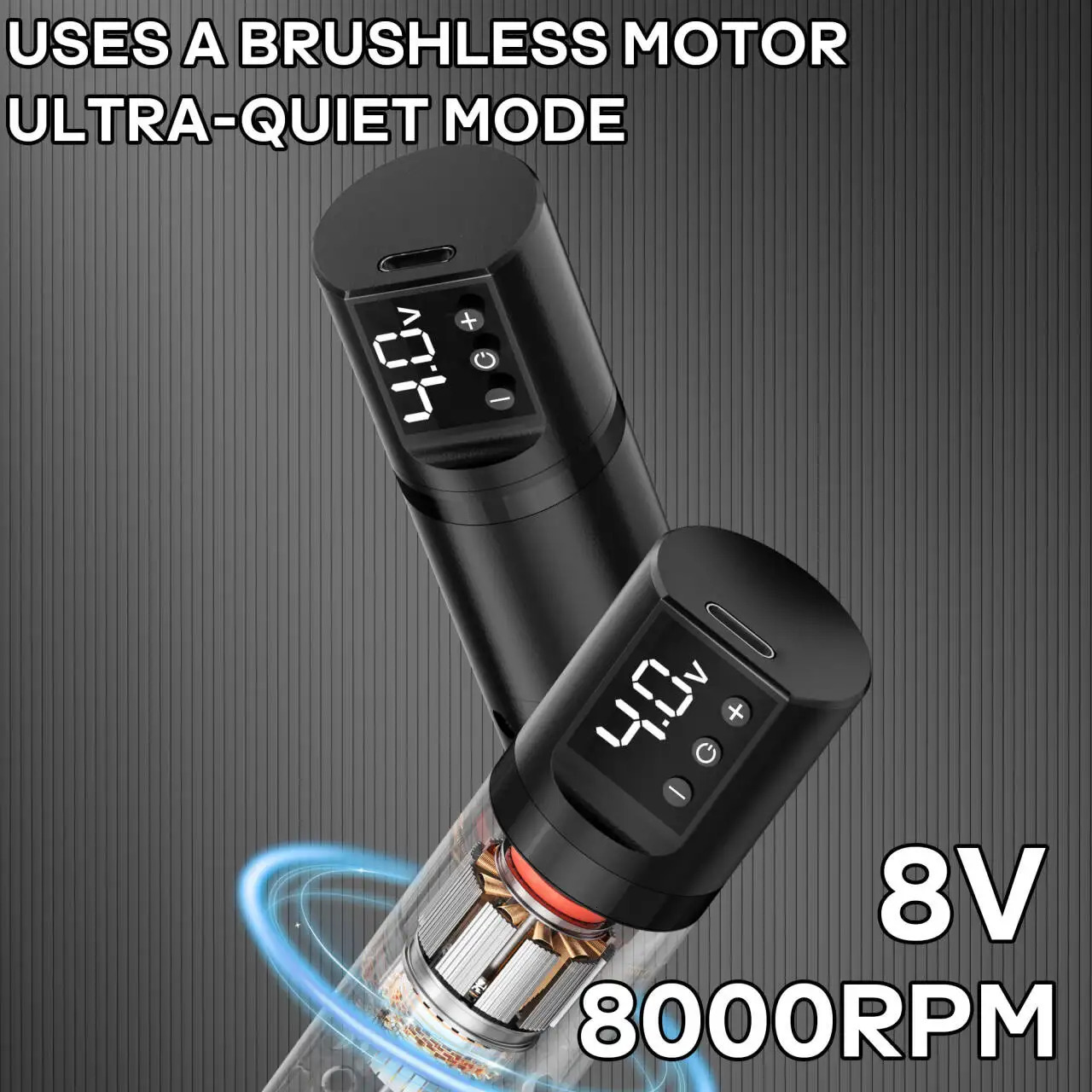 POSEIDON Tattoo Machine Lightweight Wirless Stroke Tattoo Pen With Powerful Custom Motor For Professional Tattoo Artis 251230