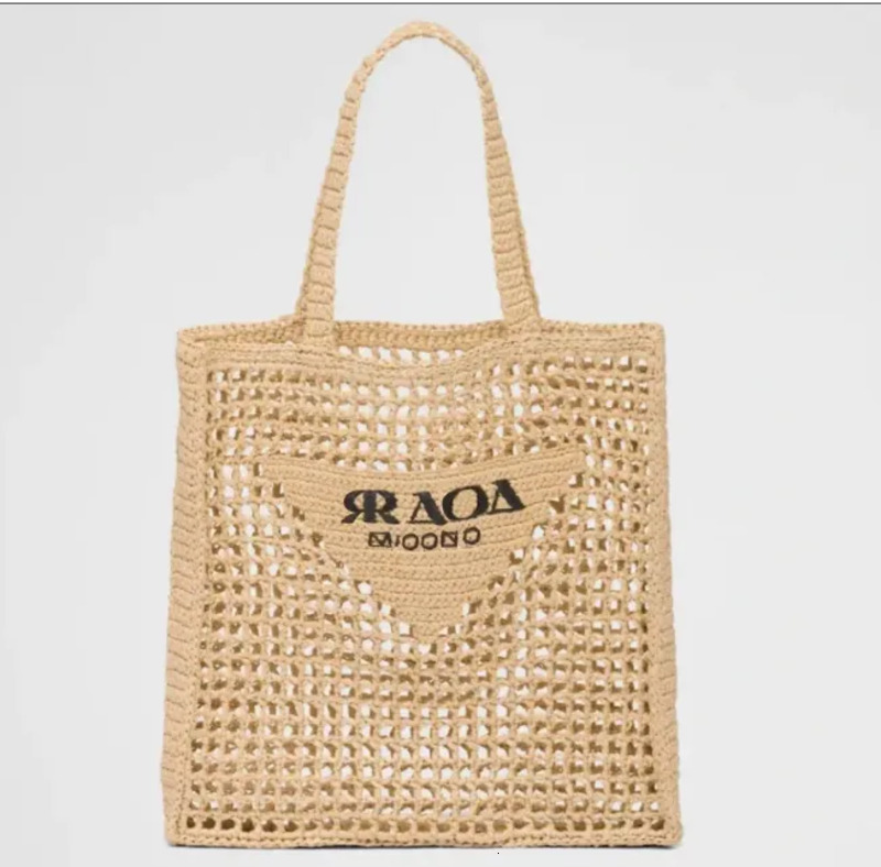 Tote Luxury beach Straw bag Shopping raffia ba Designer Bag High quality Fashion Woven for Summer Black apricot Outdoor Travel Large Capacity Handbag Best Gift d59