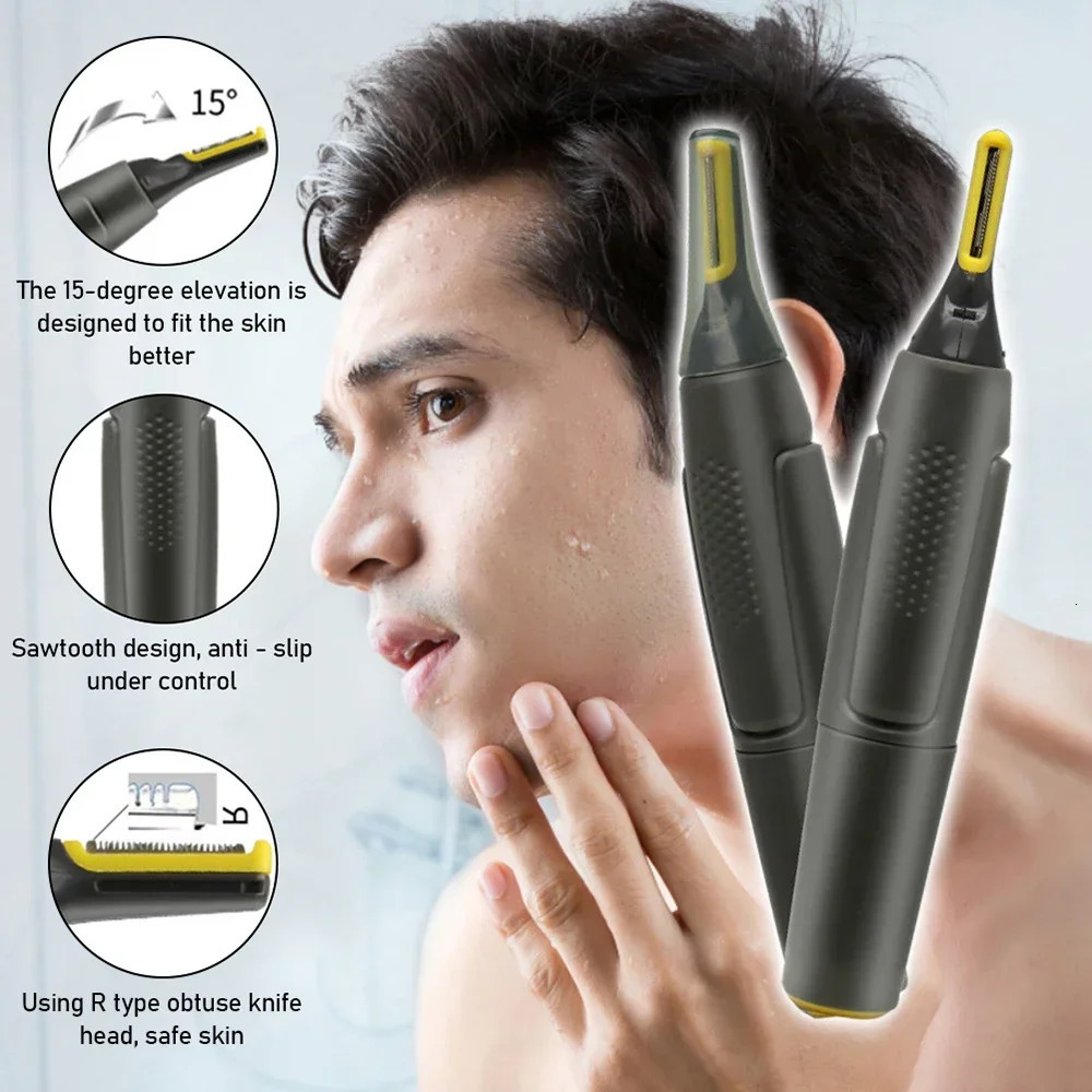 Ultra Thin Precision Trimmer Electric Nose Hair Trimmer Mini Portable Ear Trimmer for Men Nose Hair Shaver Waterproof 251231