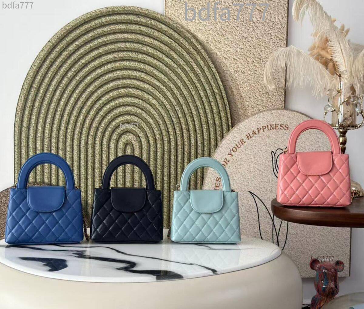 Designer Mini Bag Sheepskin Handbag Women's Shoulder Bag Oil Wax Leather Kyle CC Handle Mini Crossbody Bag Leather Luxury Leather Handbag Wallet 24A 00