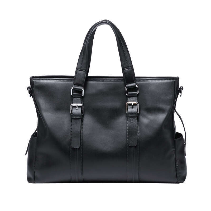 Luxury shoulder bag, crossbody bag, casual new leather men's handbag, business briefcase, horizontal cowhide shoulder bag, one-piece SENYY