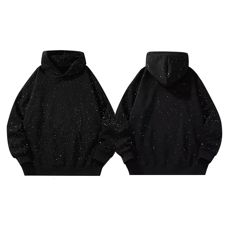 Korean Style Long Sleeve Autumn Winter Womens Hoodie Jacket Thin Overhead Sweatshirt Outerwear Fashionable Star Print Casual 251231