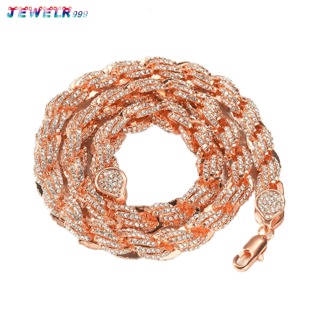 Mens 12MM Fully Iced Out Diamond Necklace with Hip Hop Style Miami Cuban Link Chain Gold Zinc Alloy Jewelry for Parties Gifts