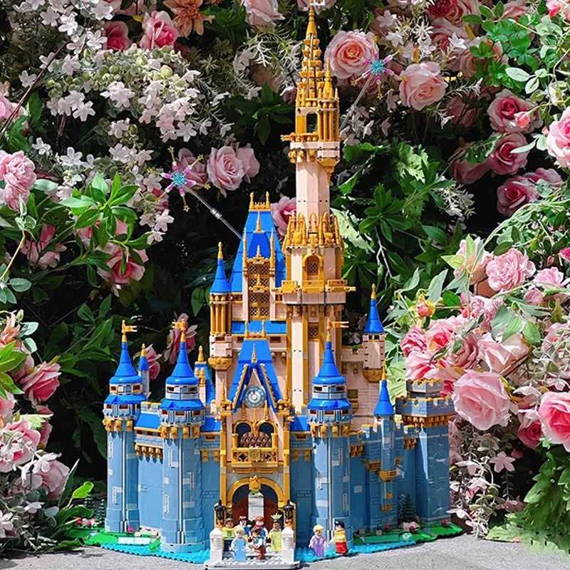 Building block castle micro-particle high-difficulty assembly puzzle toy birthday gift with free shipping