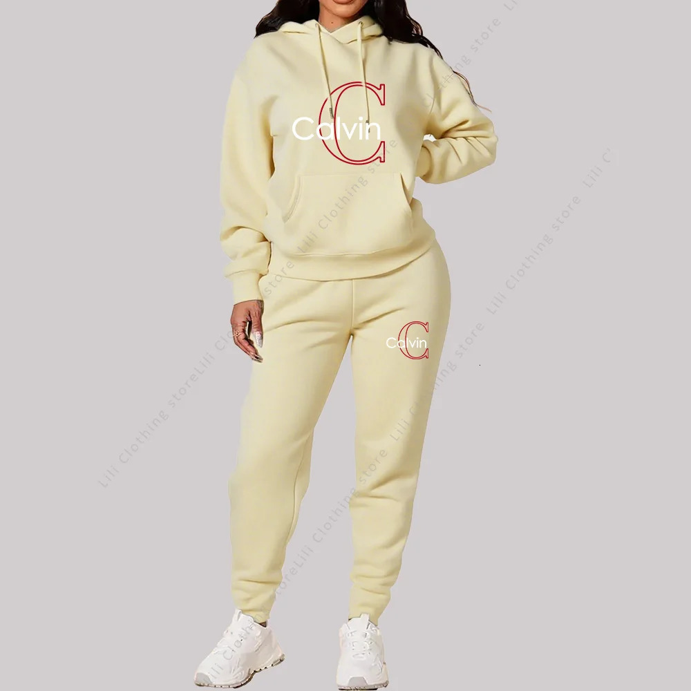 Ladies Tracksuit Aesthetic er Clothes Trend Sportswear High quality Hoodies Sweatpants 2 piece Outfits Women Sets 251231