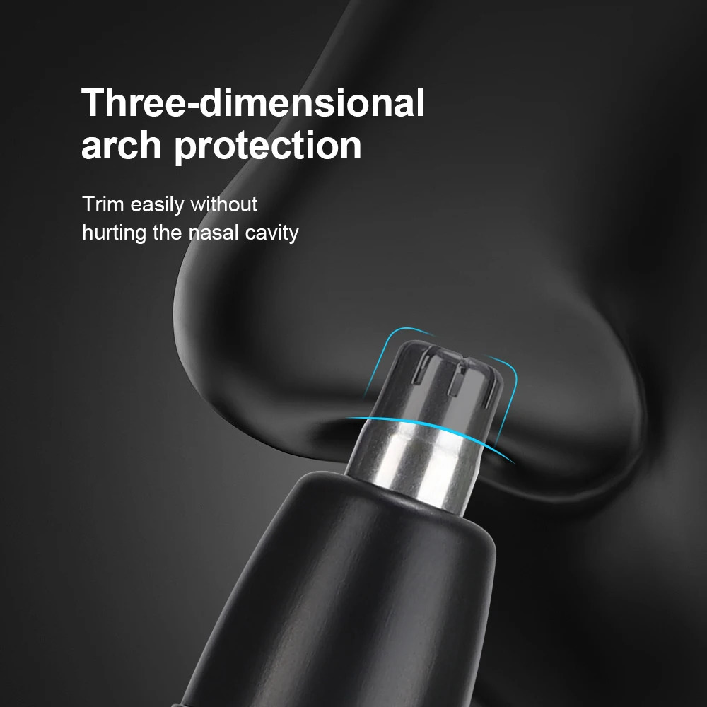 Rechargeable Nose Hair trimmer and Facial Hair remover for Men Nose Hair Shaver for nasal clearance - portable grooming tool for 251231