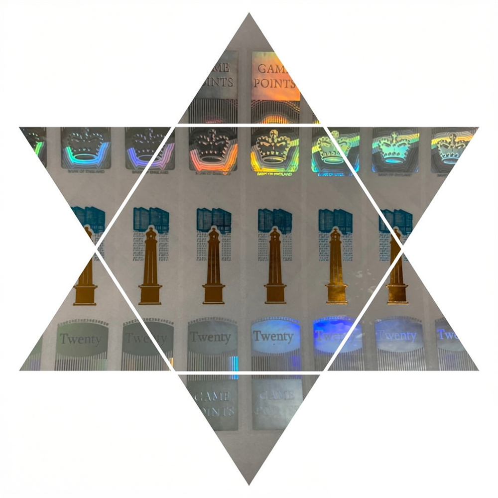 High Quality Party Novelty Many Shapes Silver Holographic Stickers GBP UK 10/20 Pound Style Unique and Innovative British Label Sticker For Toy Prop Money