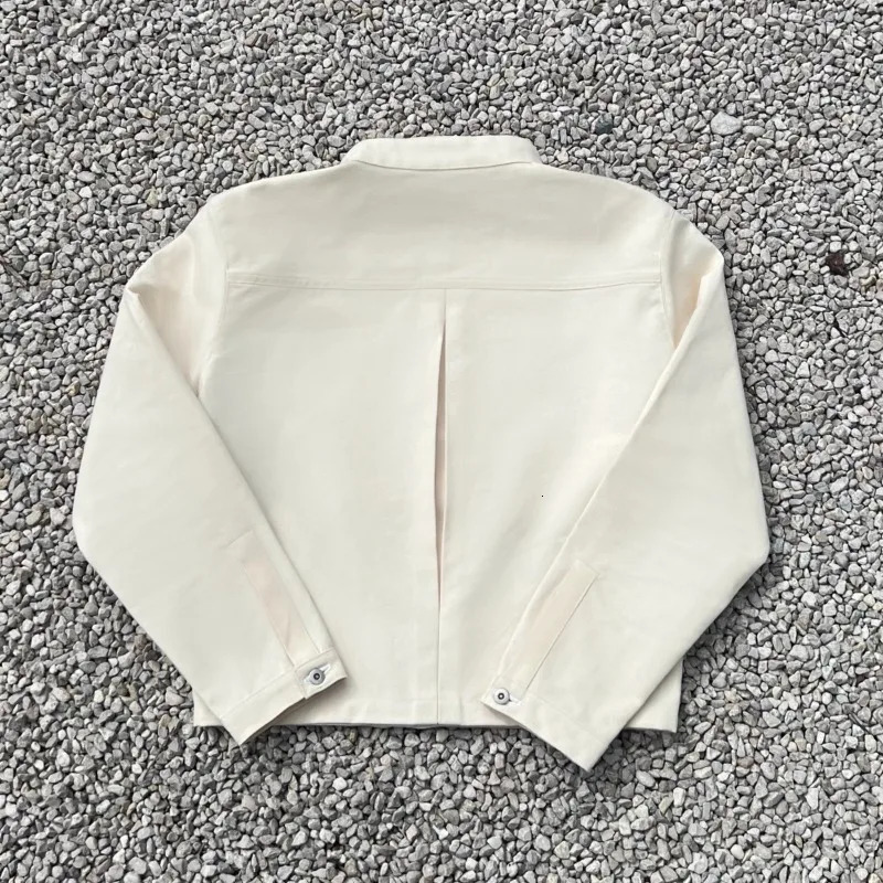Diligence Jacket Y2K Trendy Asymmetric Button High Collar Canvas Casual Gothic Hip Hop Street Unisex Fencing 251231