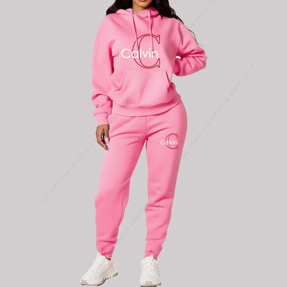Ladies Tracksuit Aesthetic er Clothes Trend Sportswear High quality Hoodies Sweatpants 2 piece Outfits Women Sets 251231