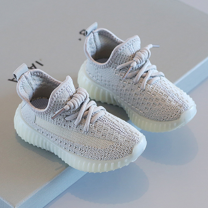 Tennis Children Lightweight Casual Shoes Boys Rubber Bottom Antiskid Outdoor Gym Mesh Breathable Sneakers for Baby Girls Kids