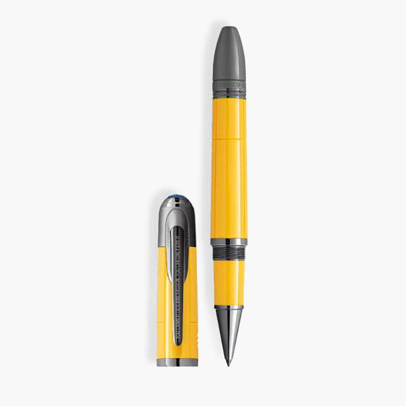MONT Luxury Pen Special Collection Enzo Fer-i Famous Figure Lemon Yellow Fountain Rollerball pen Office School Writing stationery