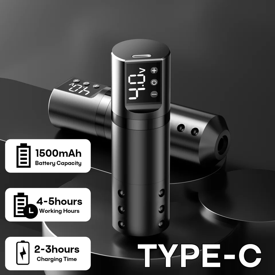 POSEIDON Tattoo Machine Lightweight Wirless Stroke Tattoo Pen With Powerful Custom Motor For Professional Tattoo Artis 251230