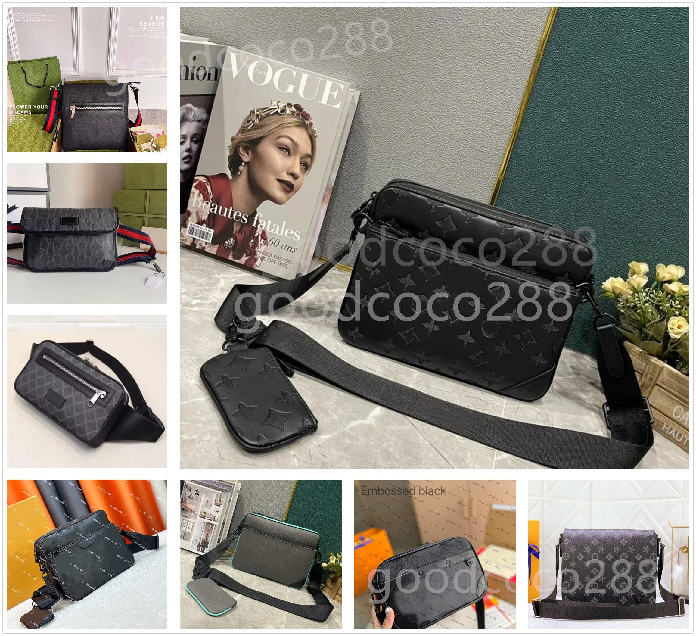 luxury designer bag men handbag messenger bags women men totes bag crossBody bag reverse Canvas Set leather shoulder man bag with purse wallet Clutch backpack 5A