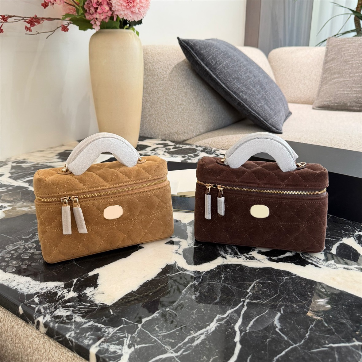 High quality luxury mini Bags Cosmetic Cases handbag women leather tote designer classics shoulder bag large capacity crossbody purse