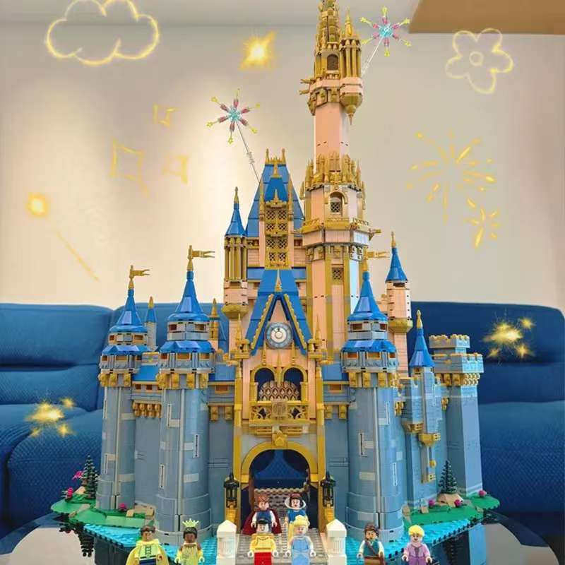 Building block castle micro-particle high-difficulty assembly puzzle toy birthday gift with free shipping