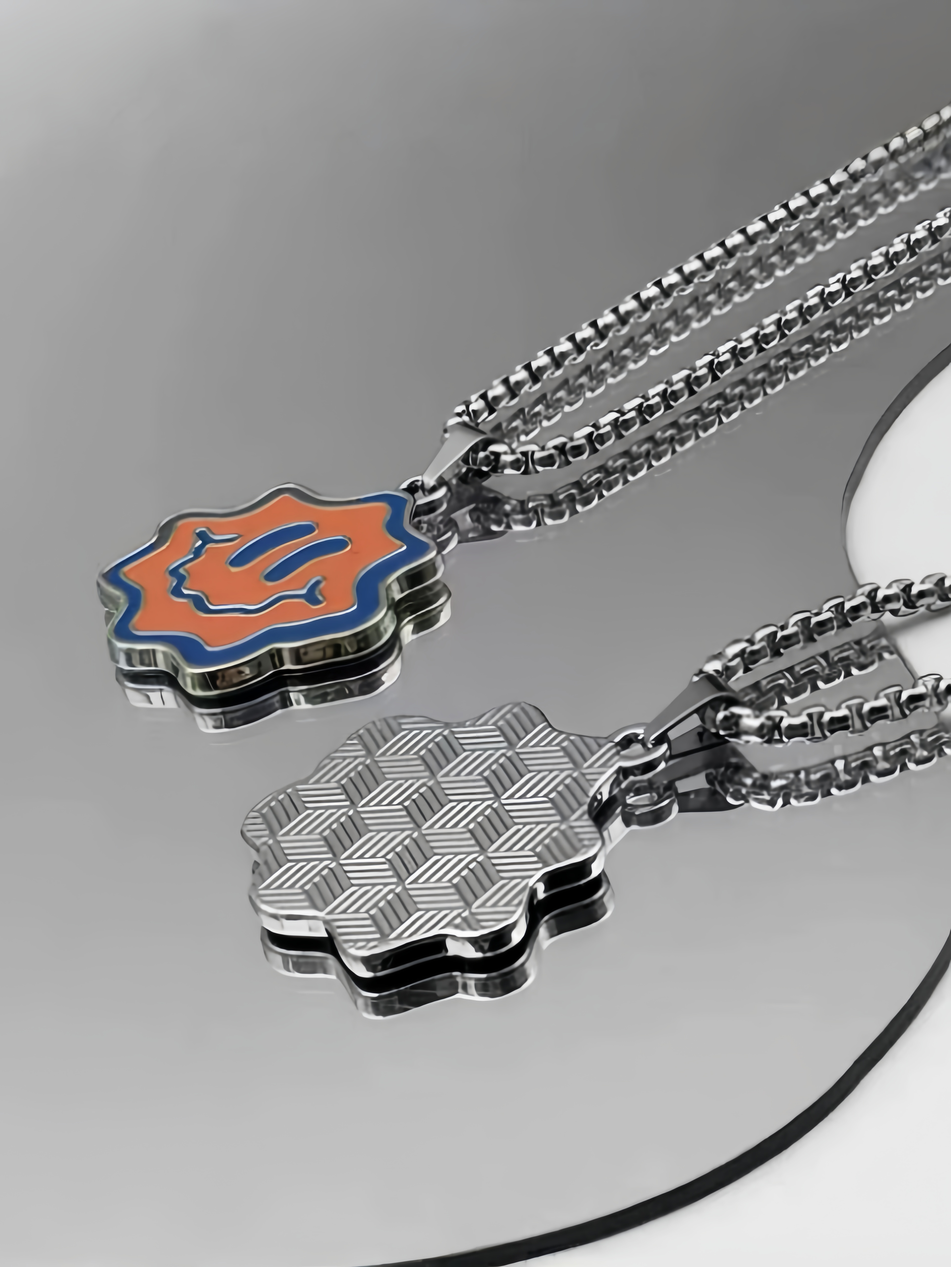 Wave Cartoon Smile Face Necklace - Hip Hop Unique Design, Minimalist Jagged Smile Pendant, Street Style Metal Chain Trendy Accessory