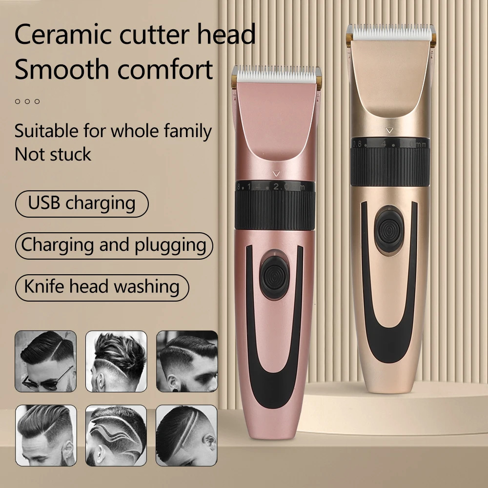 Electric Hair Trimmer for Men Hair Clipper Professional Rechargeable Shavers Barber hair Cutting Machine 251231