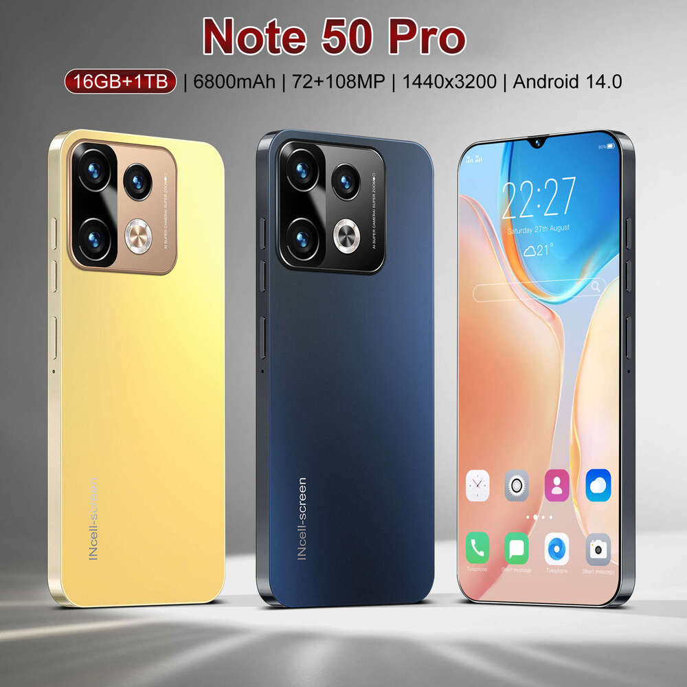 Famous brand cross-border exclusive spot smartphone Note 50 Pro high-definition large screen 16+1TB source factory direct sales CKS