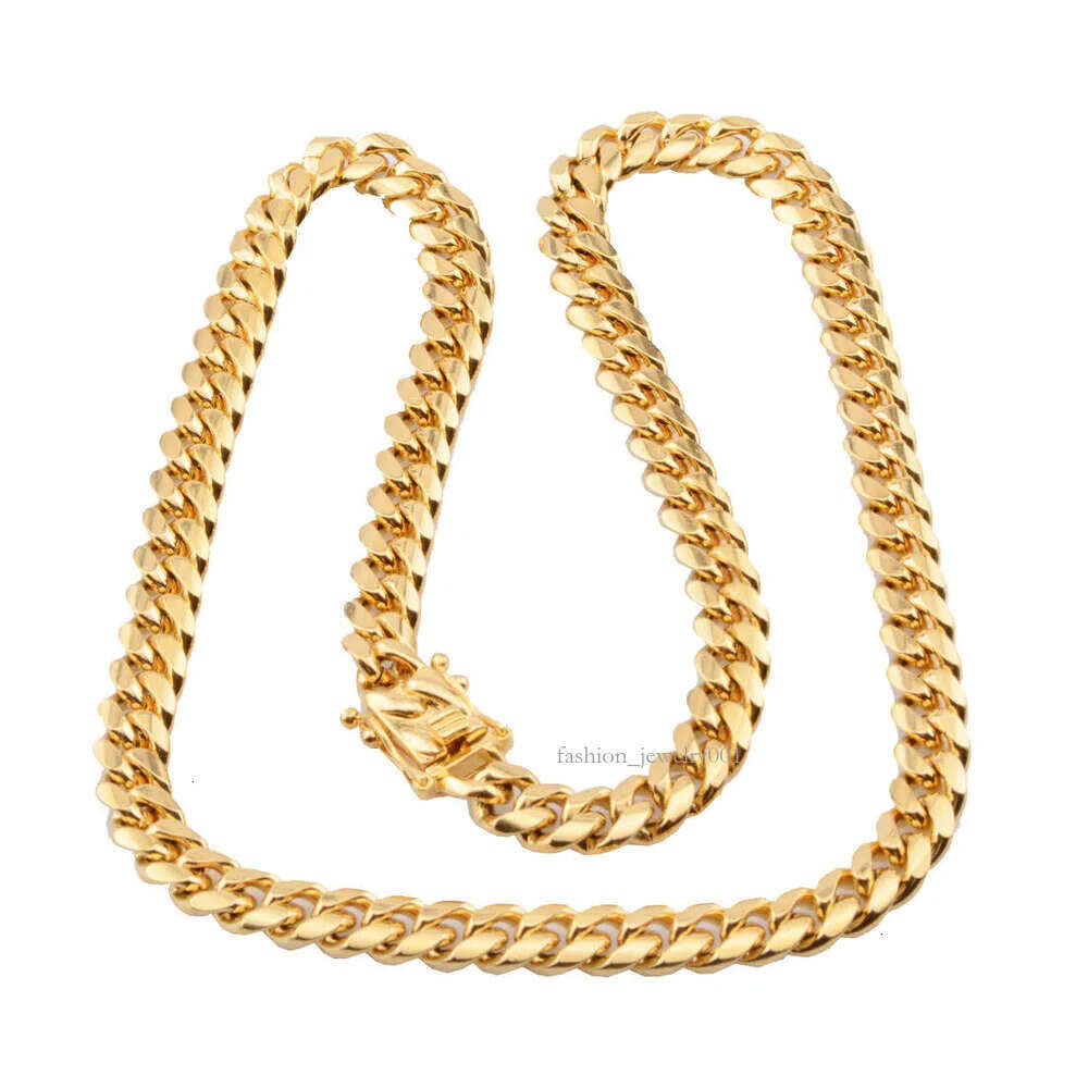 Wholesale 14K Solid Real Gold 8MM Cuban Link Chain Bracelet Iced Out Hip Hop Moissanite Necklace Fine Jewelry Men Women Fzxjrdz