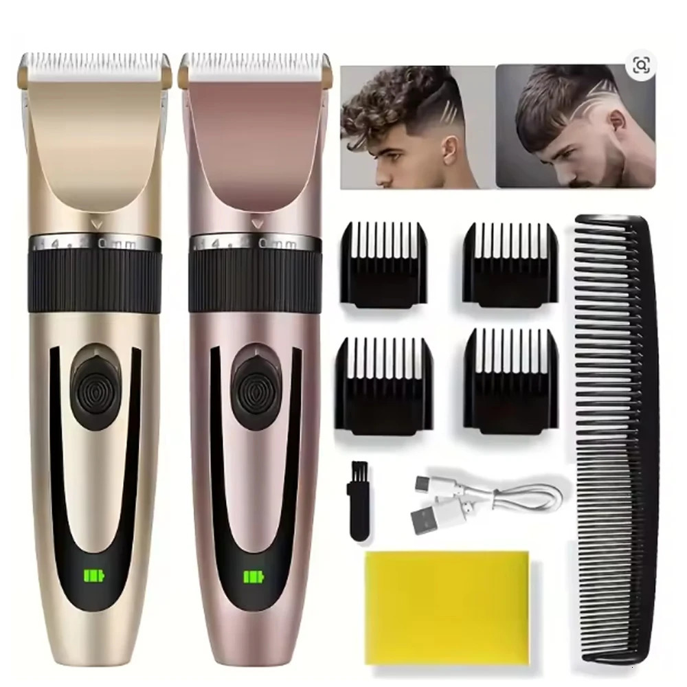Electric Hair Trimmer for Men Hair Clipper Professional Rechargeable Shavers Barber hair Cutting Machine 251231