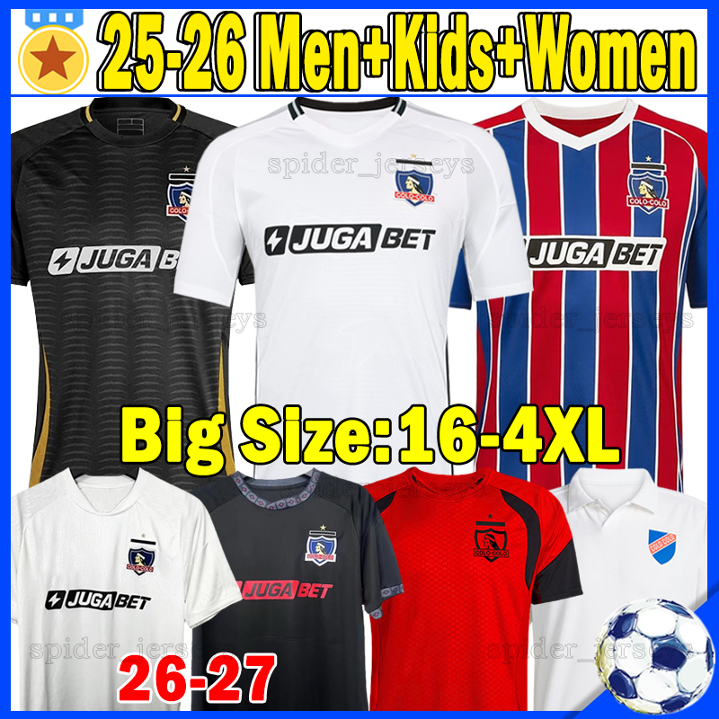 XXXL 4XL 25 26 COLO COLO Soccer Jerseys Retro 1925 1997 2003 05 CORREA 100th anniversary CEPEDA Women Football Shirts 2025 2026 OROZ AQUINO PIZARRO VEGAS Men Kids Kits