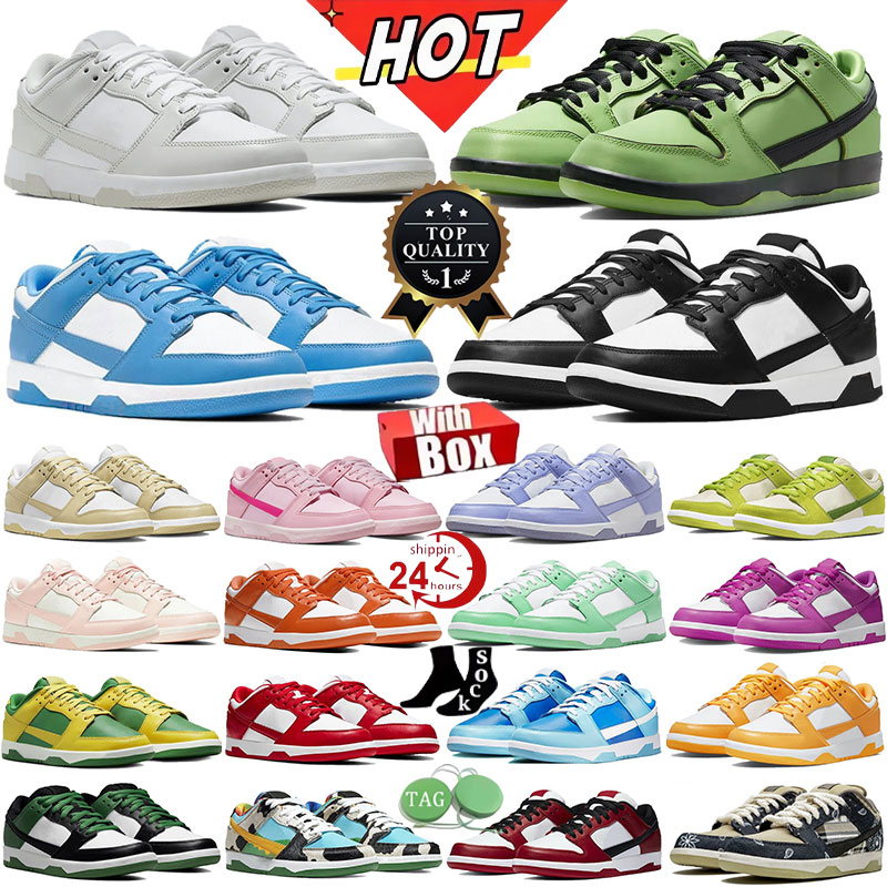 Designer Shoes Men Women Shoes Flat Sneakers Lows Panda White Black Fog Triple Pink University Blue Red Diffused Taupe Wolf Grey Sanddrift Casual Trainers With Box