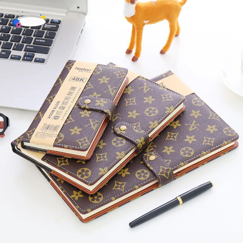 wholesale wholesale Diary Book A5 Fashion B5 Notebook Hard Surface Copy 25K Notepad Small Portable A6 Office With Buckle Business