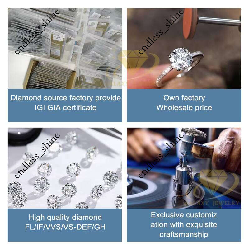 18K 14k Real Gold Jewelry IGI GIA Certified HPHT CVD Lab Grown Oval Cut 3-5ct VVS Moissanite 4-Prong Engagement Wedding Ring