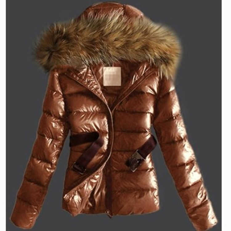 2025 Winter Imitation Raccoon Fur Collar Korean Fashion Women Slim Fit Down Cotton Jacket Short Style Yl-736