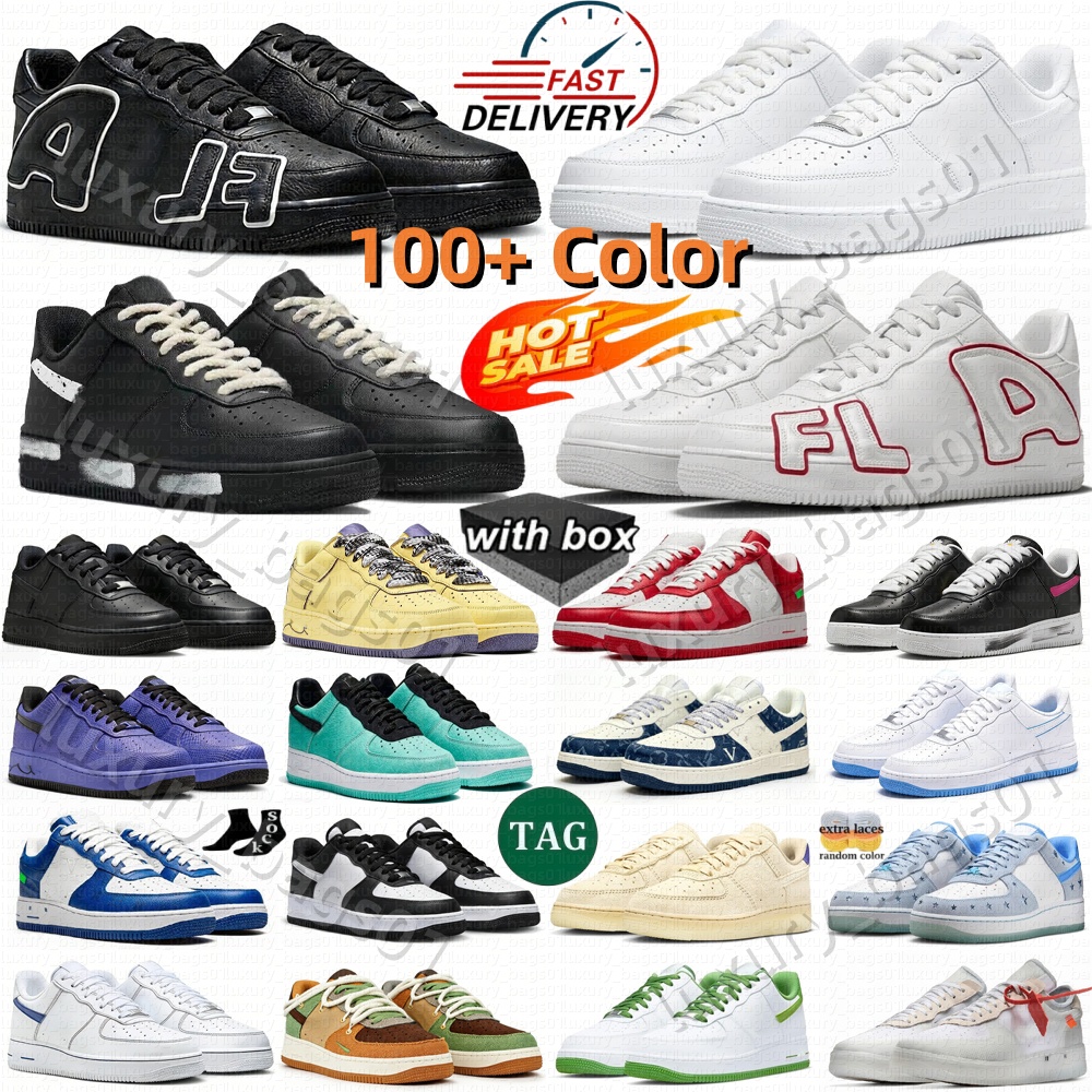 Designer shoes one for 1 running men women with box platform sneakers Low Triple Classic Utility Shadow White Black Noise Spruce Aura Wheat trainers outdoor sports
