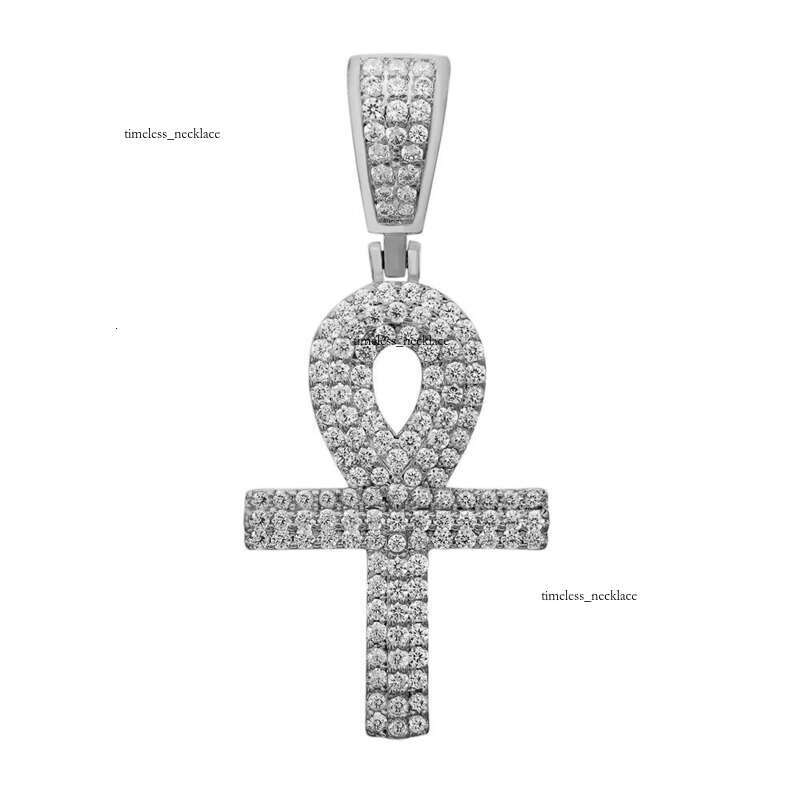 Hip Hop Religious Jesus Cross Charm Pendant VVS Moissanite Gold Plated 925 Sterling Silver IGI Certified Unisex Best New Model
