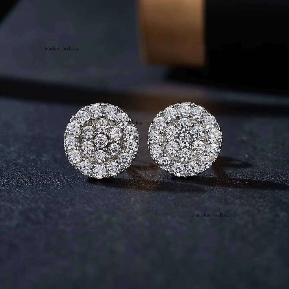 925 Sterling VVS Moissanite VVS Moissanite Earrings Classic Style S925 Silver Stud Wedding Birthday Fashion Jewelry Gift