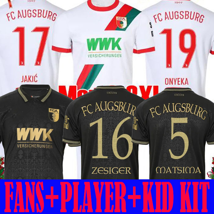 25 26 Augsburg soccer jerseys 2025 2026 MAIER IAGO GUMNY MBUKU OXFORO PEDERSEN REXHBECAJ VEIGA VARGAS UDUOKHAI GOUWELEEUW mens football shirts