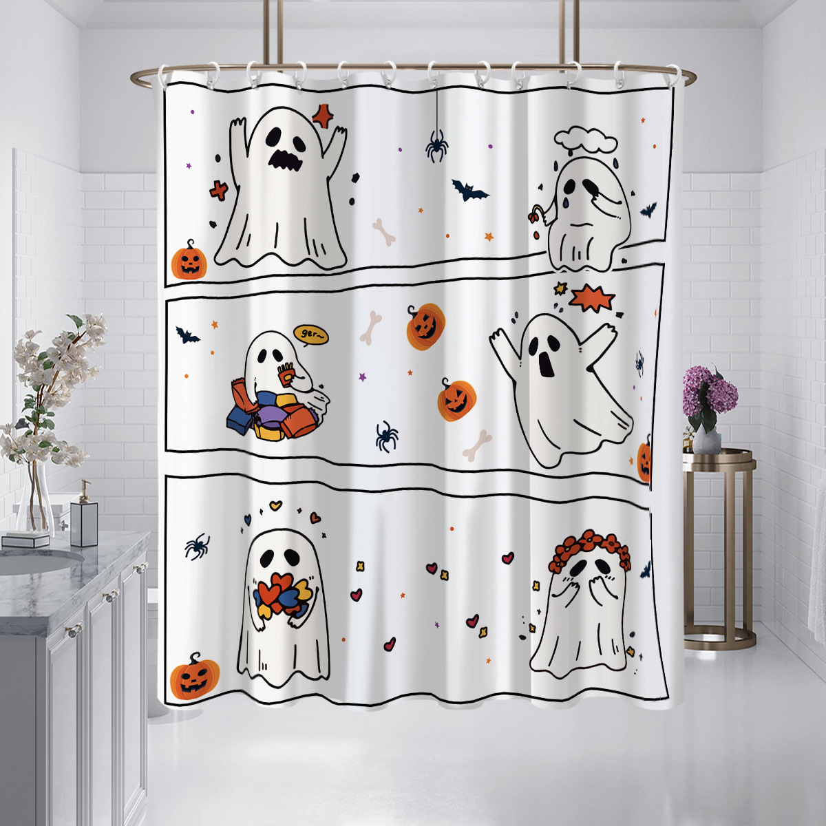 YL-38069 New Cute Kitten Animal Print Curtain for Kitchens, Cafes, Restaurants, and Decorative Curtains/Vaselines