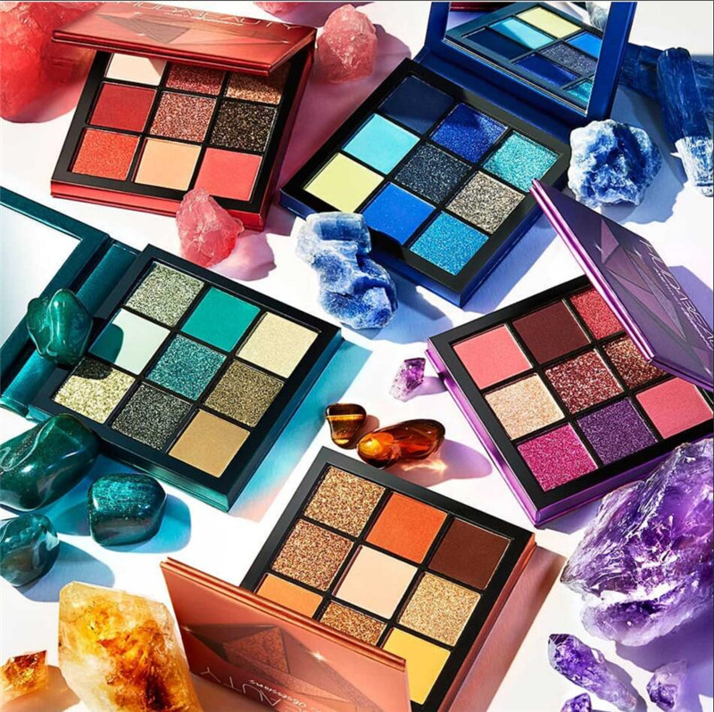 Huda Beauty 18 Colors Eyeshadow Palette Naughty NUDE Rose Gold Textured DESERT DUSK MERCURY RETROGRADE em power ed Makeup Eye shadow Beauty free shipp