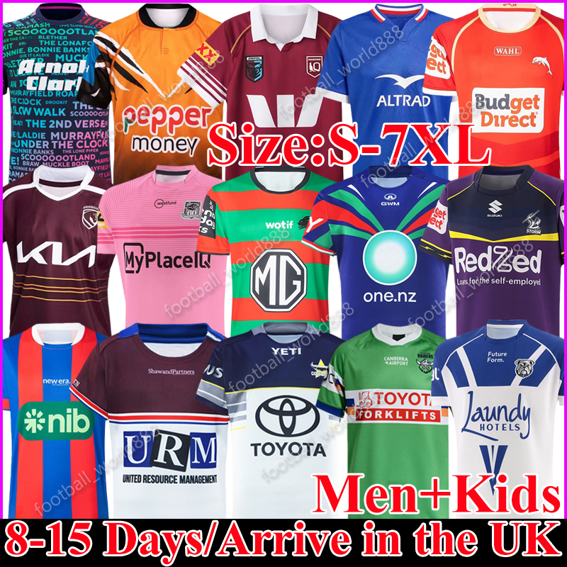 7XL 2026 NRL Rugby Jerseys Wests Tigers Rabbitohs DolphinSS Rugby Shirts QLD Maroons Melbourne Storm Melbourne Storm Rugby Wear Knights RaiDerSS Cowboys Men Kids