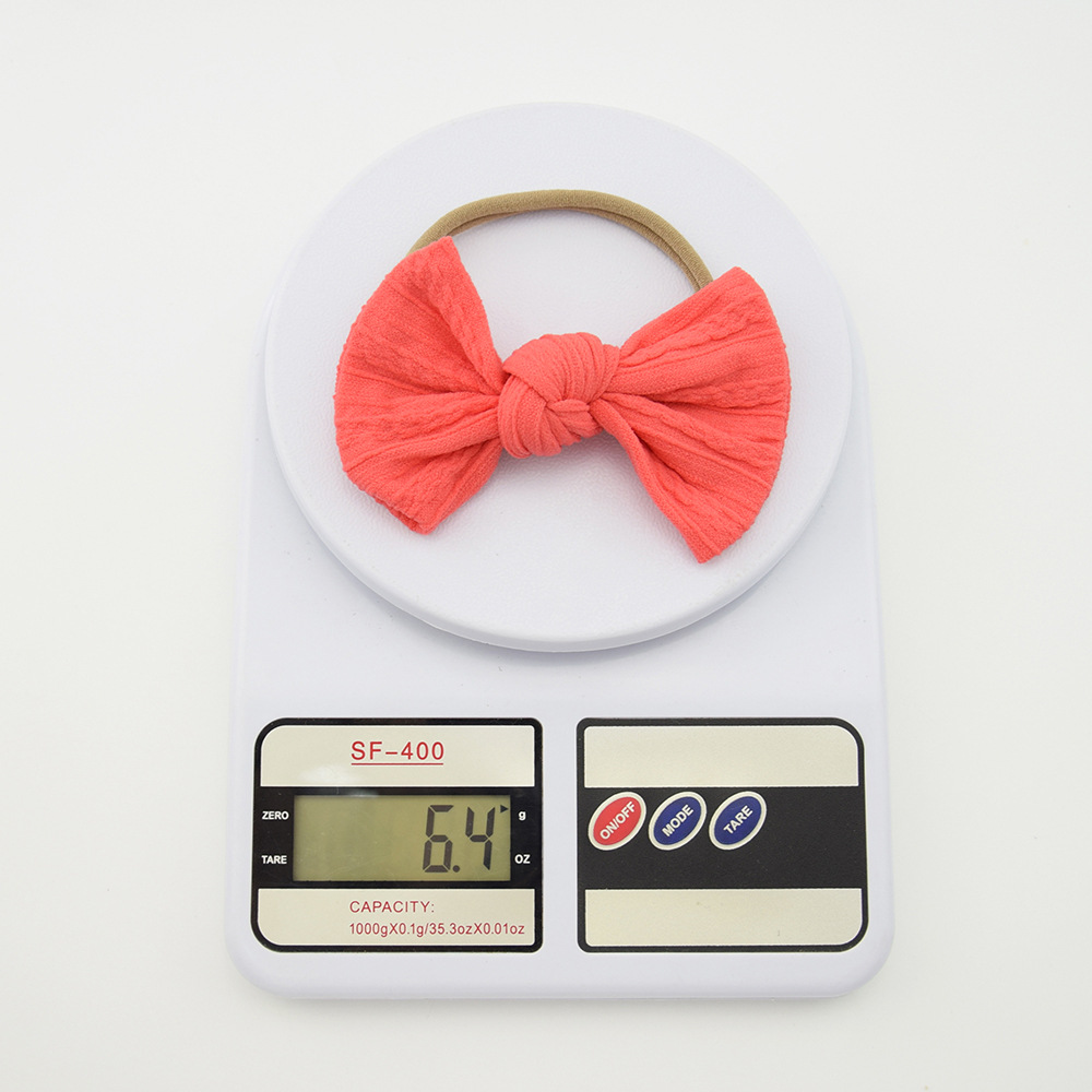 Hair Bows Nylon Soft Elastic Headbands For Baby Girls Children Newborn Kids Fabric Headbands Cute Hair Band Knot Tie Accessories Headwear 10PCS