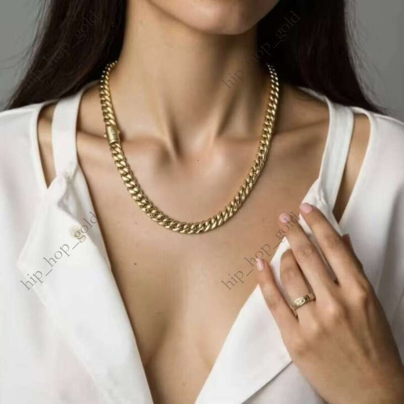 Waterproof Cuban Gold Chain Set New Miami 6mm Monaco Jewelry Black S Clasp 14k for Women and Men