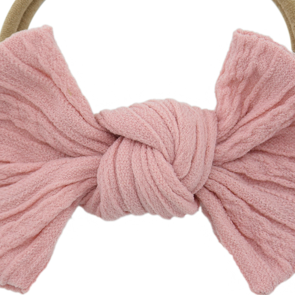 Hair Bows Nylon Soft Elastic Headbands For Baby Girls Children Newborn Kids Fabric Headbands Cute Hair Band Knot Tie Accessories Headwear 10PCS