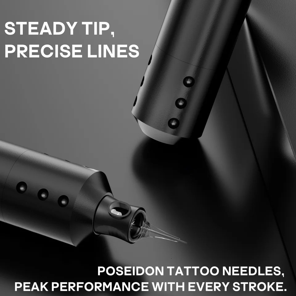 POSEIDON Tattoo Machine Lightweight Wirless Stroke Tattoo Pen With Powerful Custom Motor For Professional Tattoo Artis 251230