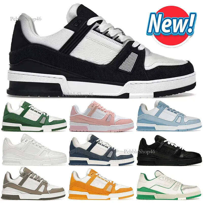 Designer lvs shoes Sneaker casual Shoes Men Running Trainer lvs skate shoes Calfskin Leather Overlays womens sneakers lvtlys shoes 335