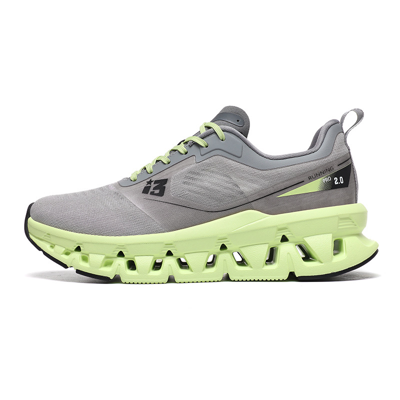 Iverson Trendy 2025 Men's i3 Carbon Plate Running Shoes, Breathable Knit Upper Hiking Shoes, Shock-Absorbing Outdoor Sports Sneakers for Summer
